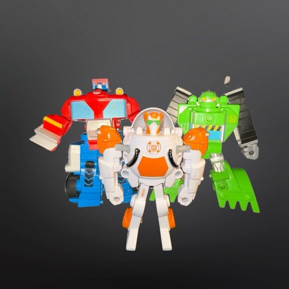 Playskool Hero Transformers Griffin Rock Boulder Blades Optimus Prime Figures - Picture 10 of 11